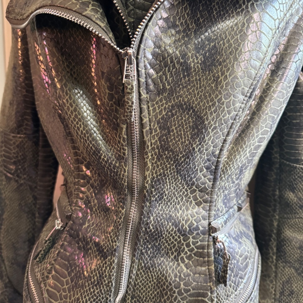 Fashion SX Rivet Faux Leather Jacket Zipper Moto Biker - Picture 12 of 14